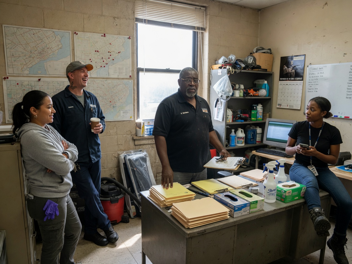The Detroit Trauma & Crime Scene Cleanup team at work in Detroit