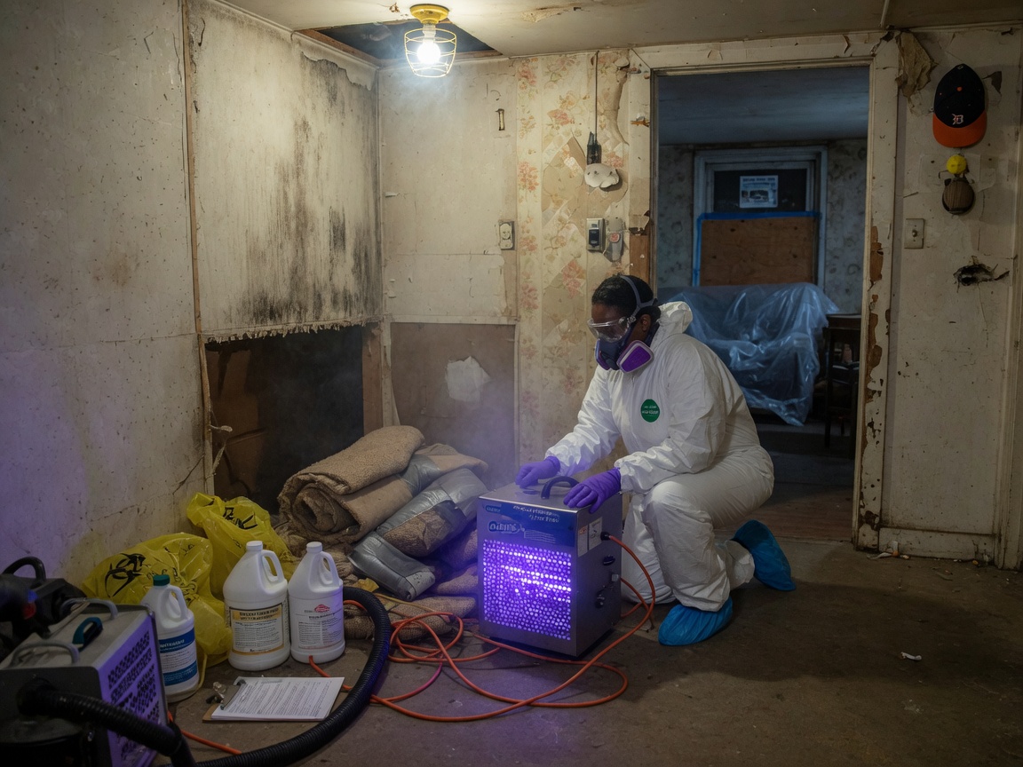 Homicide Cleanup in Downtown Detroit